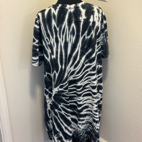 Lululemon LA All Yours T-Shirt Dress Softreme Black White Tie Dye Oversized 8 - Picture 6 of 6
